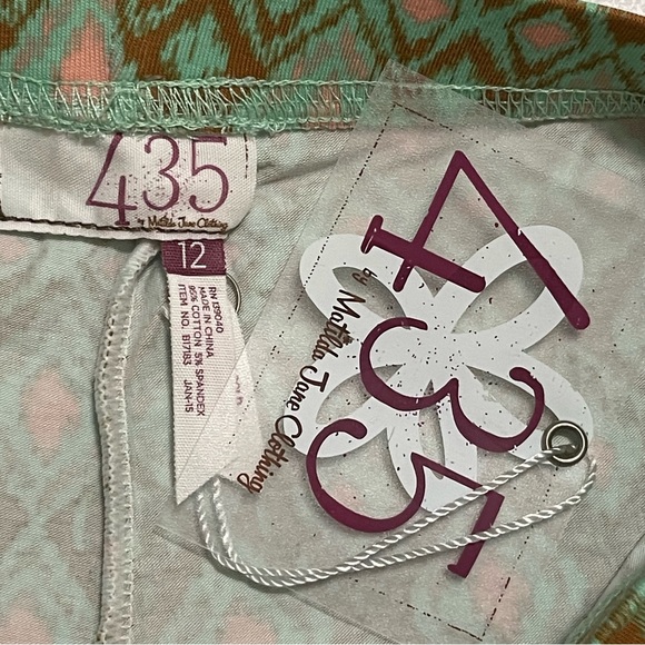 Matilda Jane Print It Ikat Crop Zipper Lace Leggings NWT - Picture 7 of 9